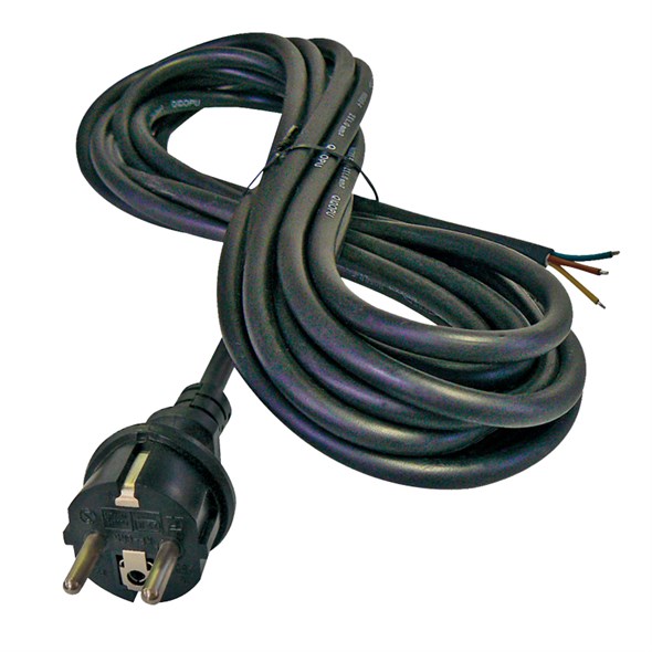 Power cord rubber 3x1,5mm2 3m black Geti | Geti